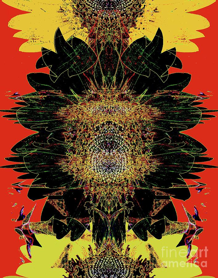 Sunflower 35 Sun God Digital Art by Lizi Beard-Ward