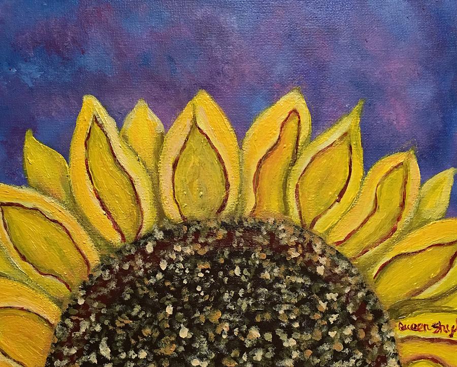 Sunflower 4 Painting by Queen Gardner