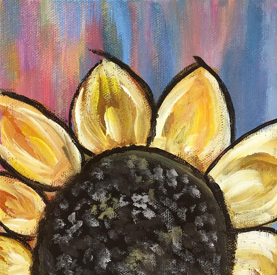 Sunflower 5 Painting by Queen Gardner