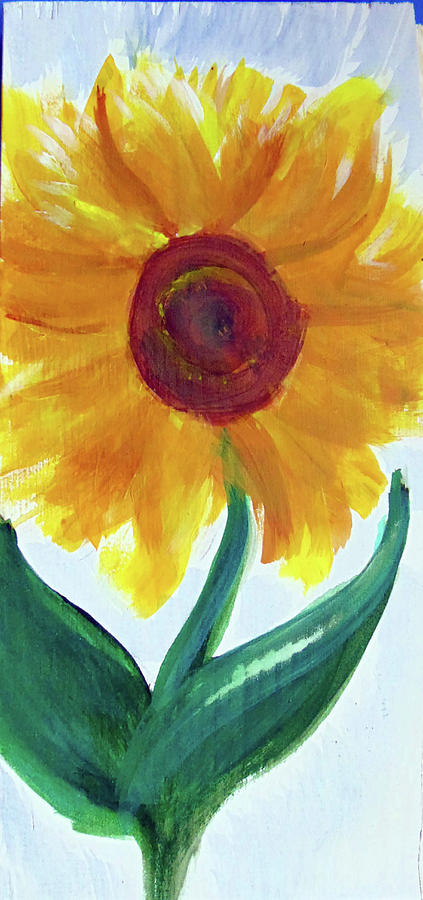 Sunflower 89 Painting by Loretta Nash