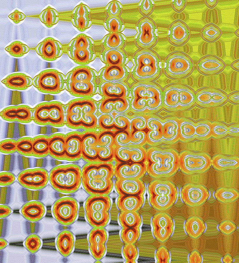 Sunflower Abstract #1 Digital Art by Tom Janca