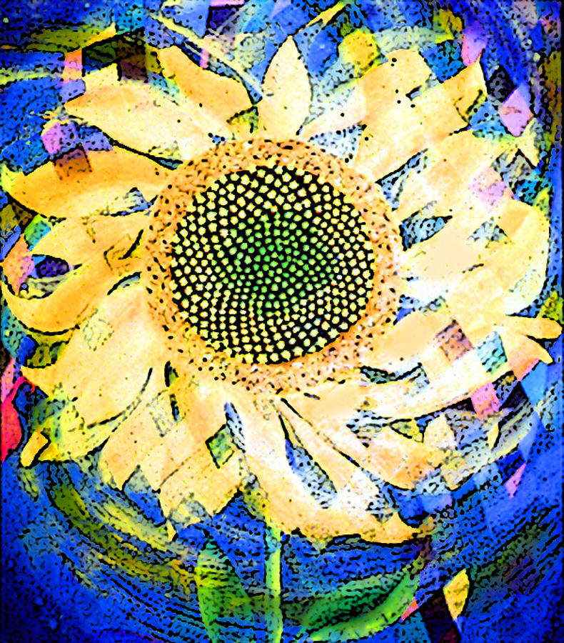 Sunflower Painting by Anne Cameron Cutri