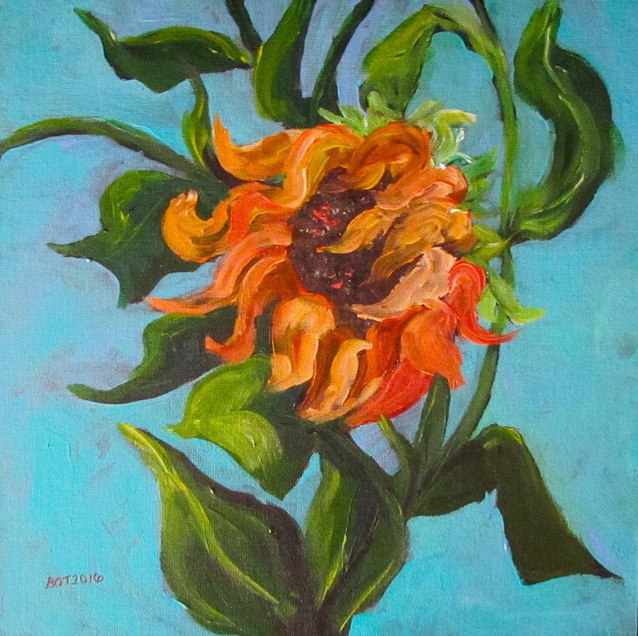 Sunflower  Painting by Barbara OToole