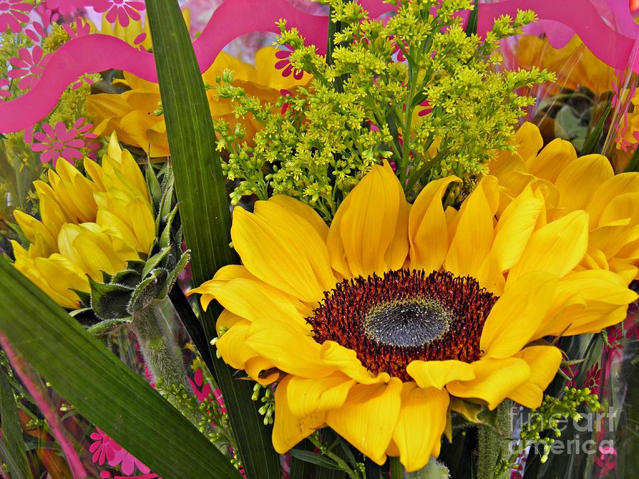 Sunflower Bouquet Photograph by Sarah Loft