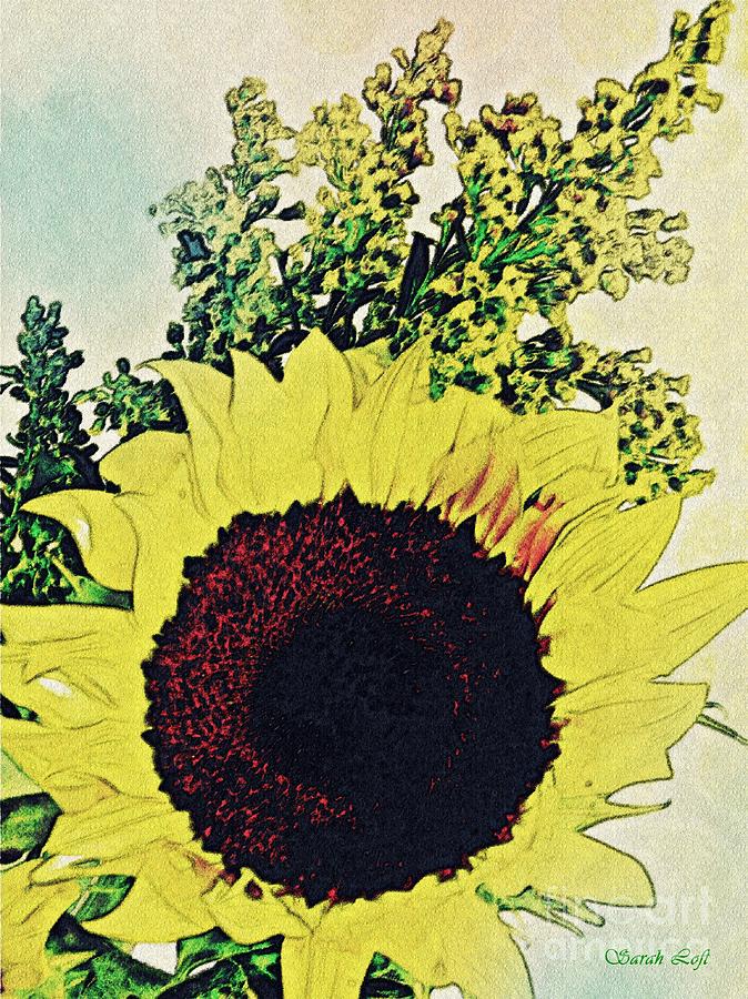 Sunflower Decor 6 Photograph by Sarah Loft