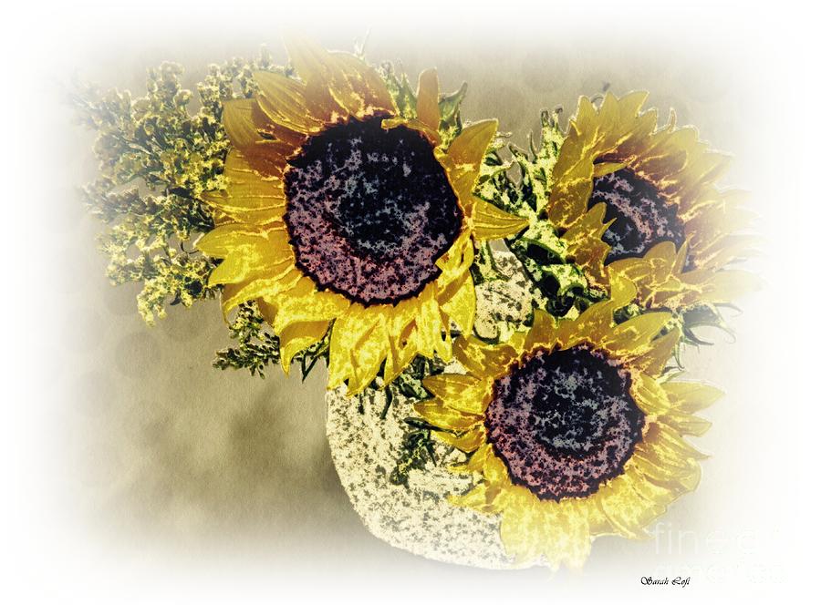 Sunflower Decor 9 Photograph by Sarah Loft