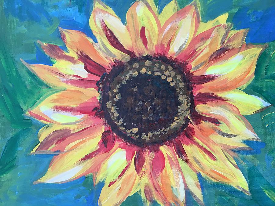 Sunflower Painting by Denise M - Fine Art America