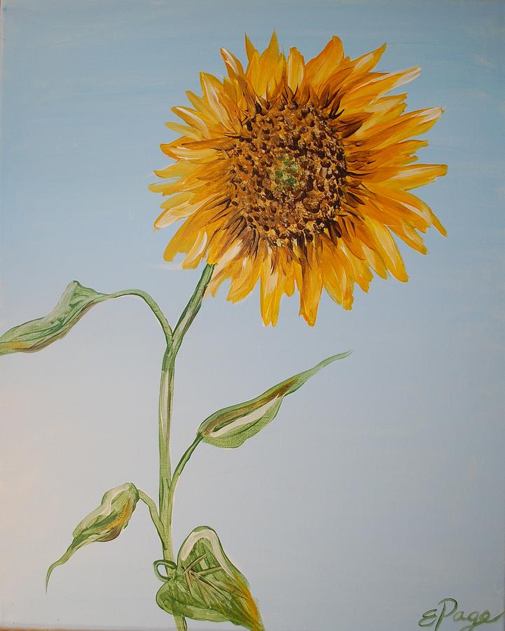 Sunflower Painting by Emily Page