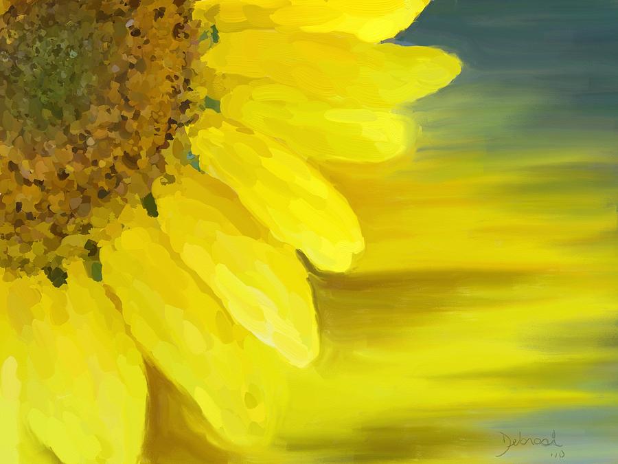 Abstract Painting - Sunflower Essence by Deb Rosier