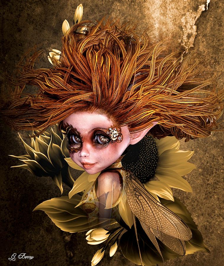 Sunflower Fairy by Gayle Berry