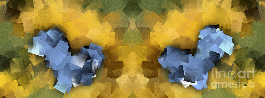 Sunflower Fields Abstract Squares Part 8 Digital Art by Jason Freedman