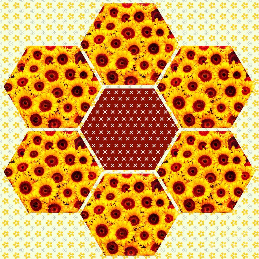Sunflower Flower Design Mixed Media