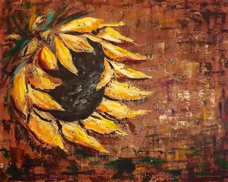 Sunflower Painting by Gina De Gorna