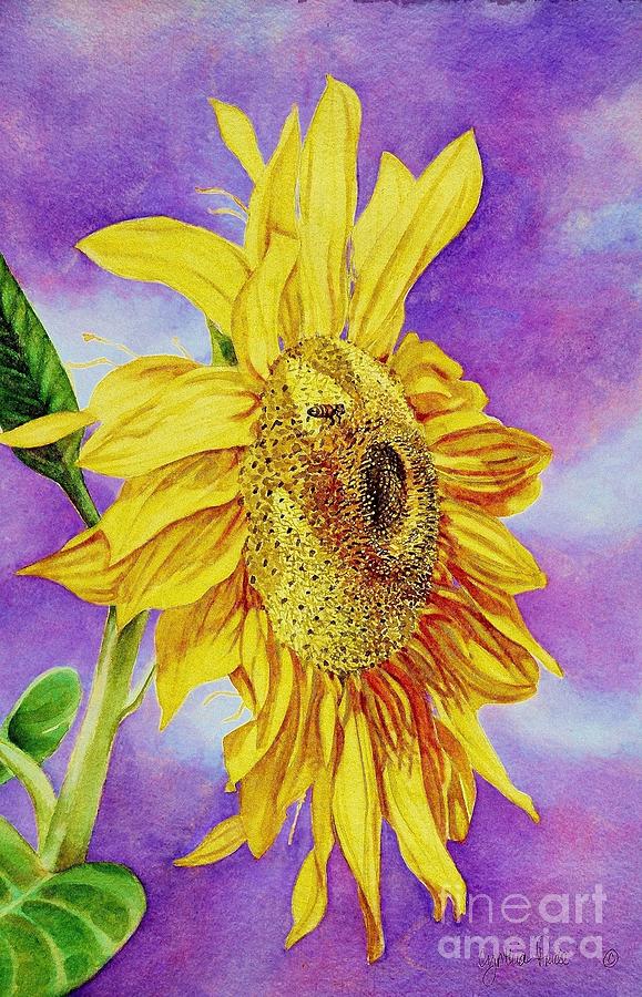 Sunflower Gold Painting by Cynthia Pride