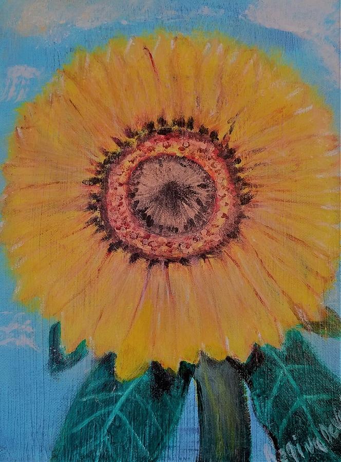 Sunflower Hugs Painting by Regina Combs