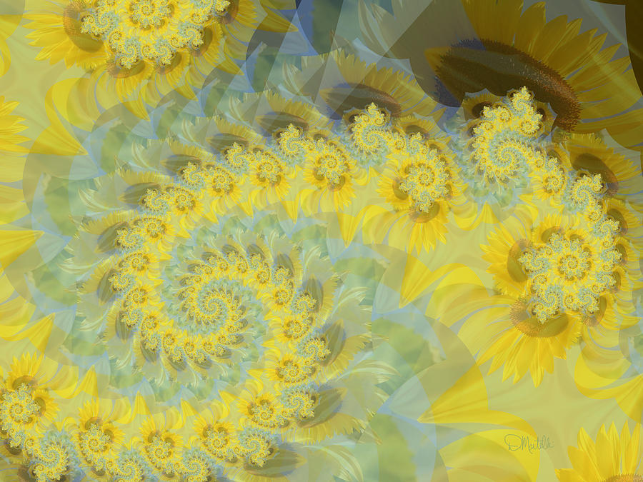 Sunflower Infused Digital Art