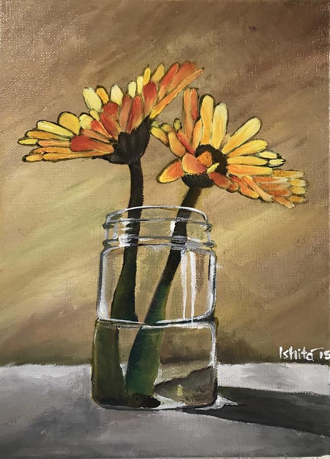 Sunflower Painting - Sunflower by Ishita Rastogi