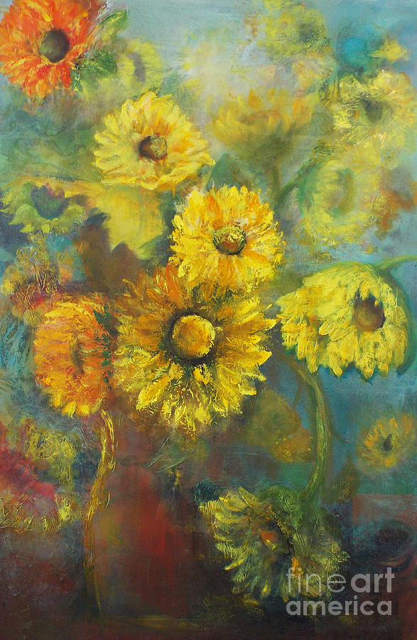 Sunflower Jam Painting by Marlene Book