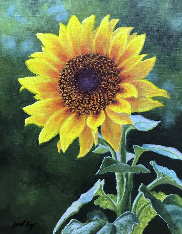 Sunflower Painting by Janet King