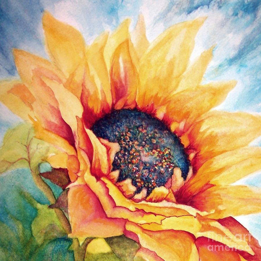 Sunflower Joy Painting By Janine Riley