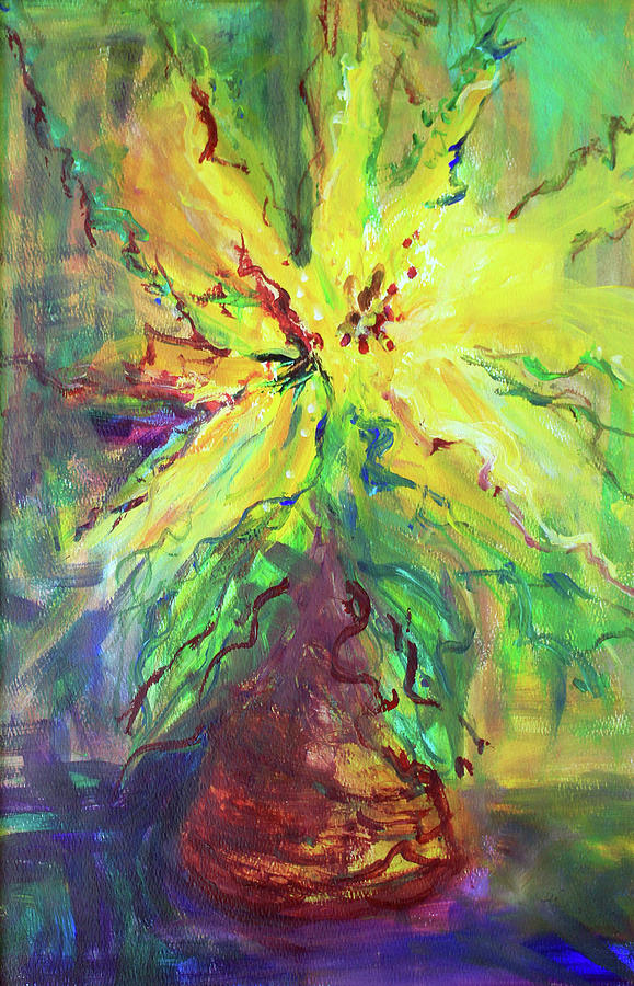 Sunflower Light Painting by Peggy Wambold