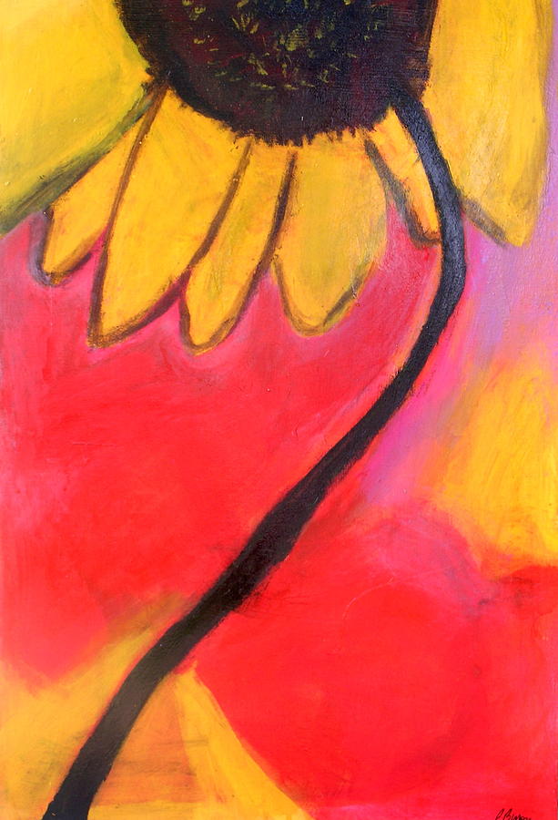 Sunflower Painting - Sunflower Love by Patricia Byron Sunflower Painting - Sunflower Love by Patricia Byron