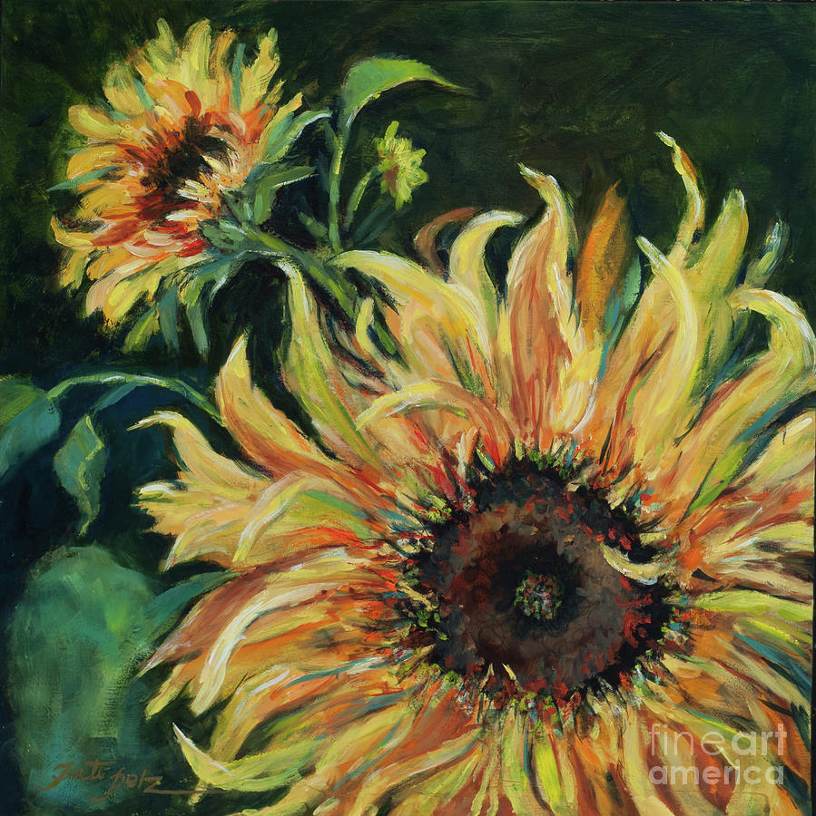 Sunflower Painting by Pati Pelz
