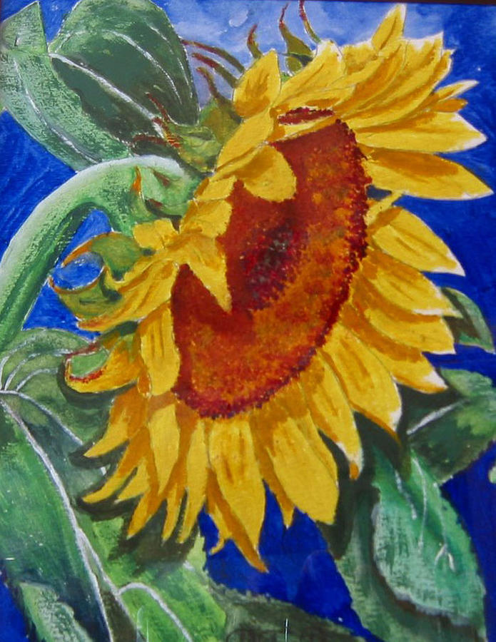 Sunflower Painting by Richard Le Page