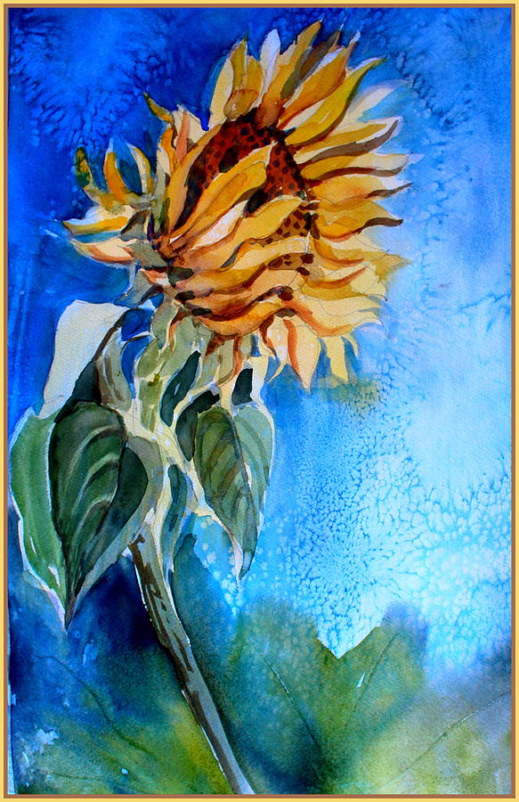Sunflower Salute Painting by Mindy Newman