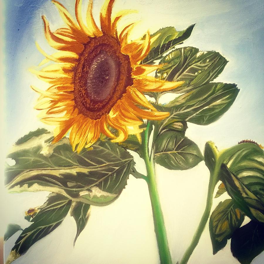 Sunflower Painting by Sheetal Mishra - Fine Art America