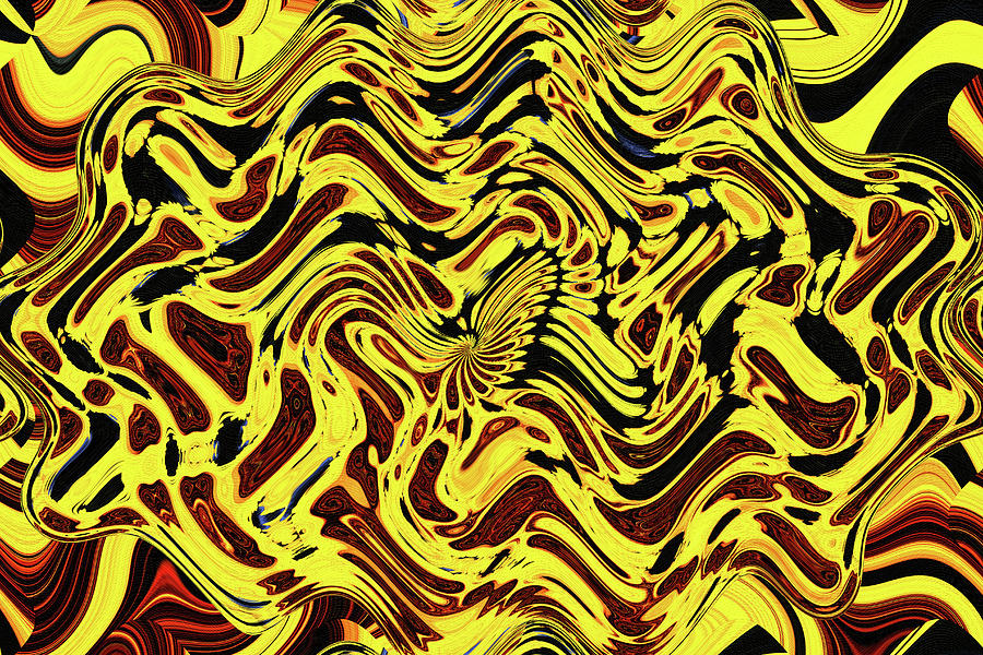 Sunflower Slush Abstract Digital Art by Tom Janca