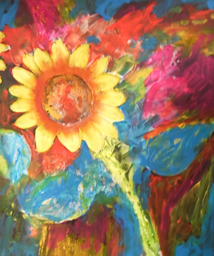 Sunflower Song Painting by Esther Newman-Cohen