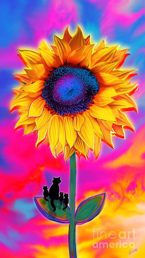2 x Vinyl Stickers 10cm Beautiful Sunflower Sunset Sunrise Cool Gift #16827 