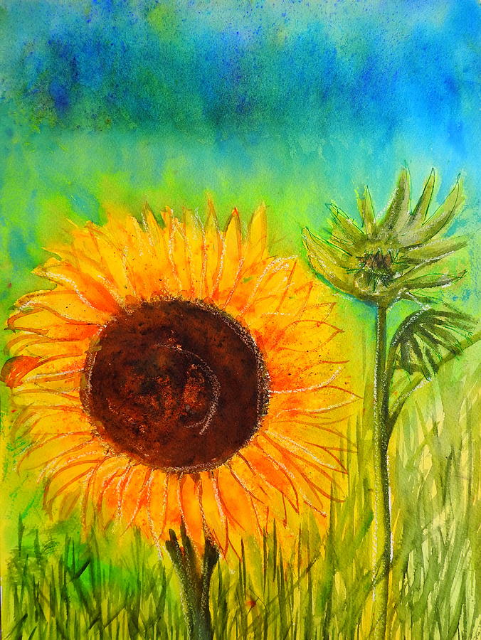 Sunflower Sunshine Mixed Media by Betty-Anne McDonald