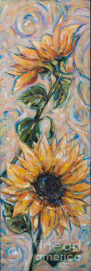 Sunflower Sunshine Painting by Linda Olsen