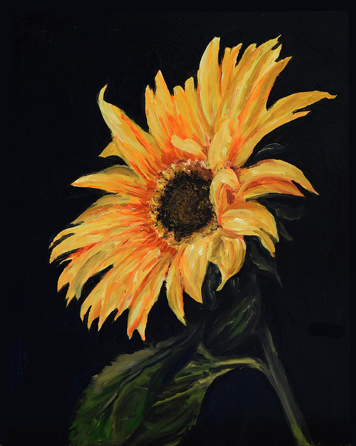 Sunflower VII Painting by Sandra Nardone