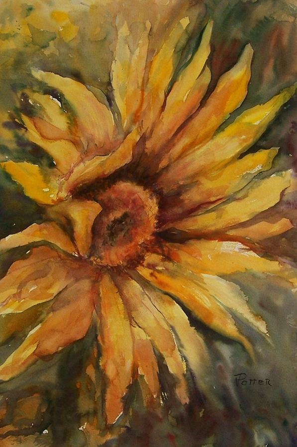 Sunflower Painting by Virginia Potter