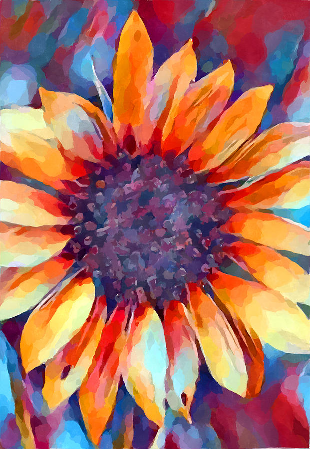 Sunflower Watercolor Painting by Chris Butler