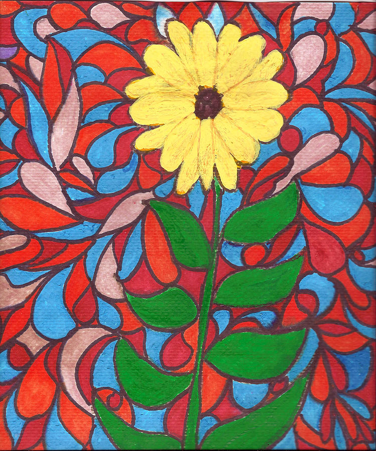 Sunflower Mixed Media by Wayne Potrafka
