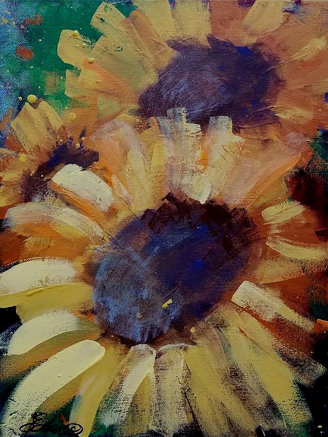 SunflowerB Painting by Terri Einer