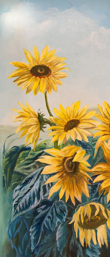 Sunflowers 1 Painting by Jana Goode