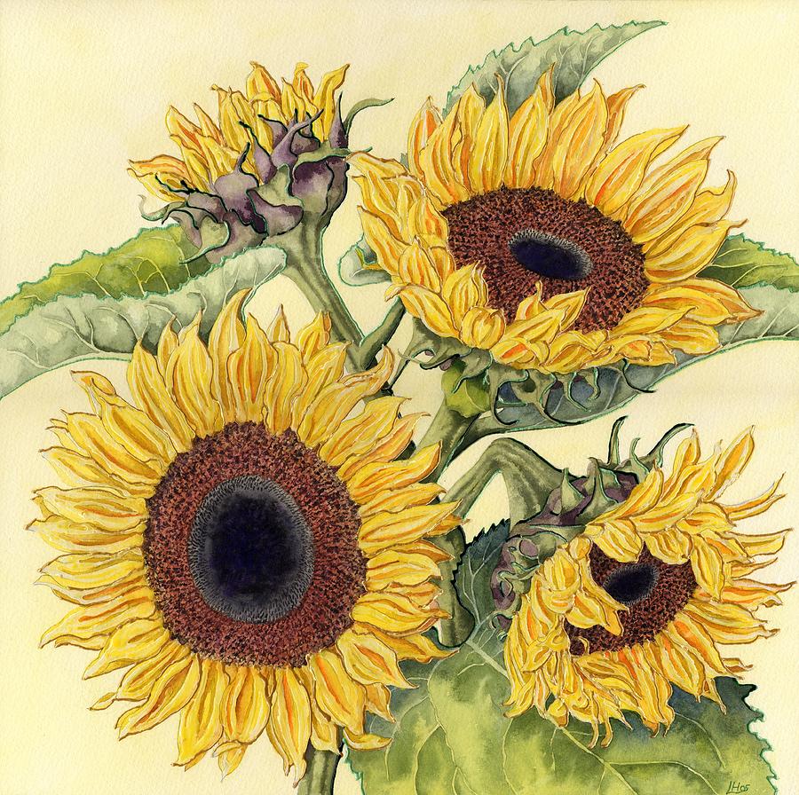 Sunflowers 1 Painting by Lynne Henderson