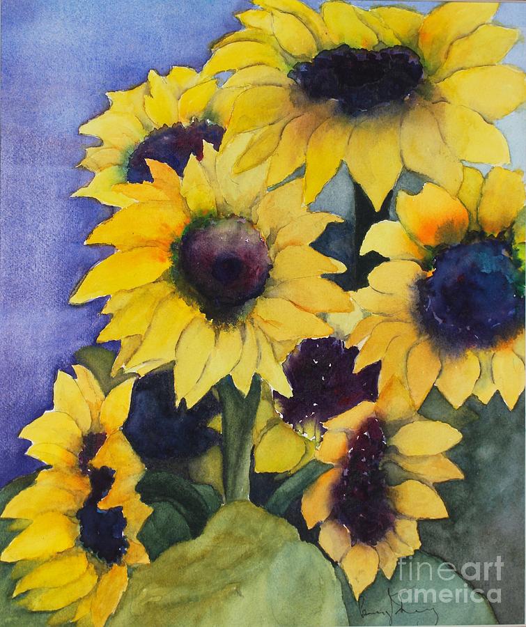 Sunflowers 17 Painting by Penny Stroening - Fine Art America