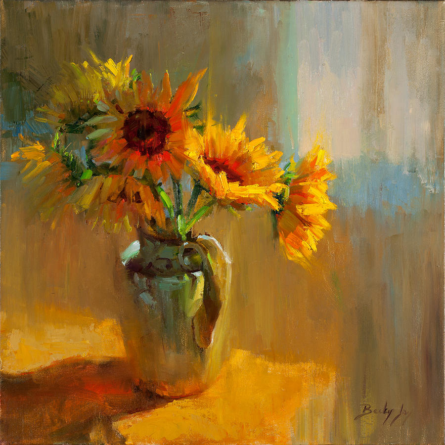 Sunflowers Painting by Becky Joy
