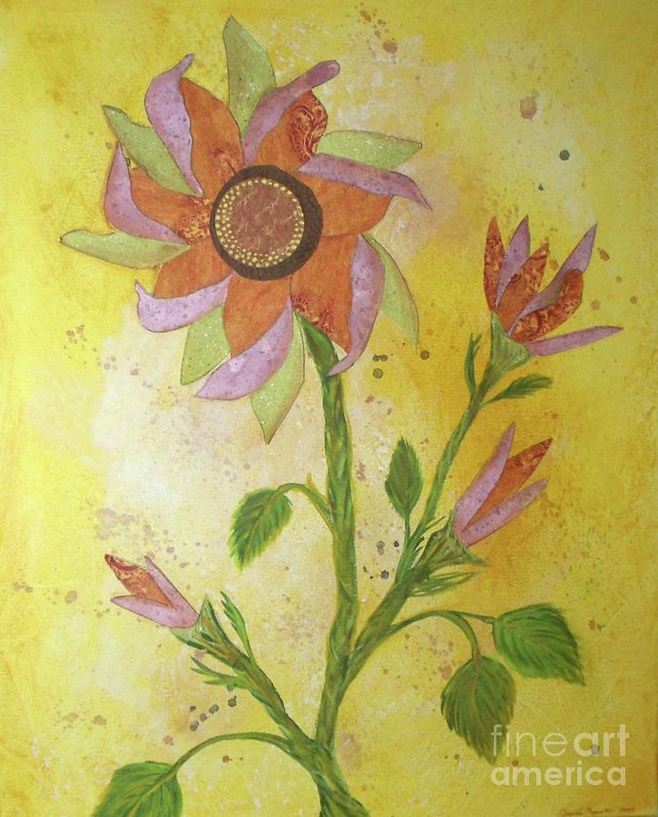 Flower Mixed Media - Sunflowers by Desiree Paquette