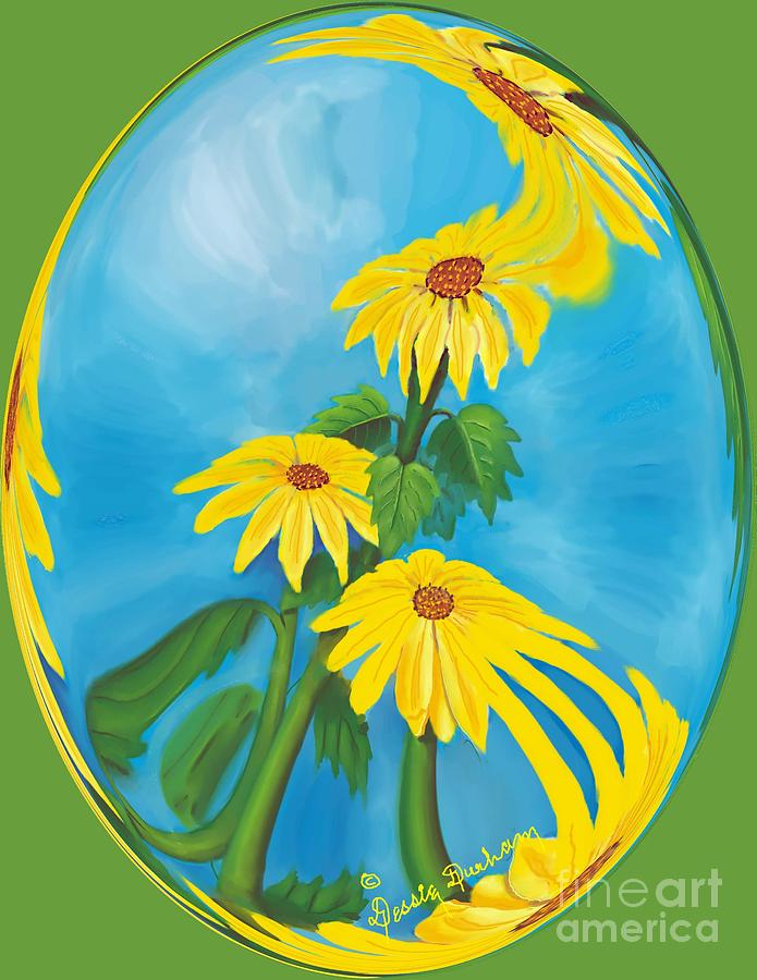 Sunflowers Digital Art - Sunflowers by Dessie Durham