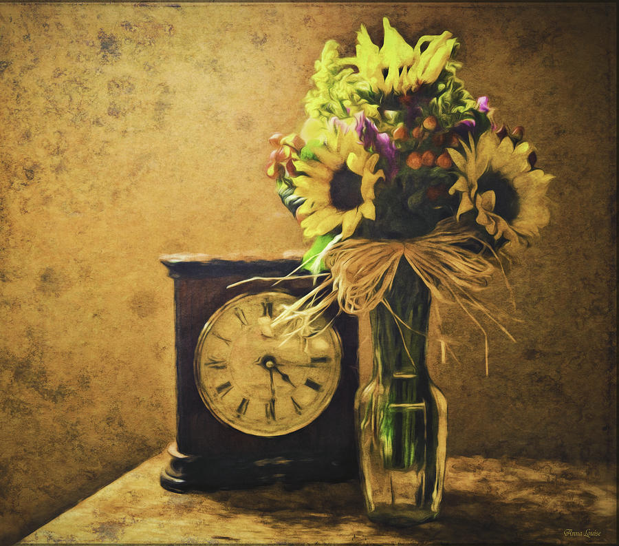Sunflowers Floral Still Life 3 Photograph by Anna Louise
