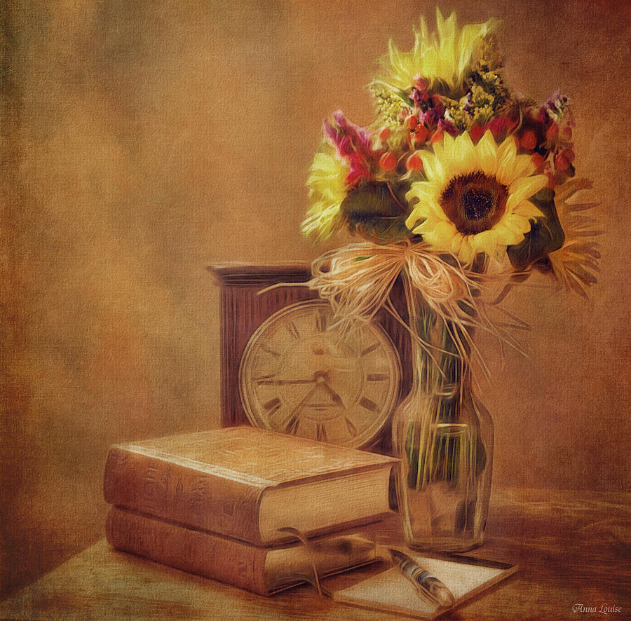 Sunflowers Floral Still Life 6 Photograph by Anna Louise