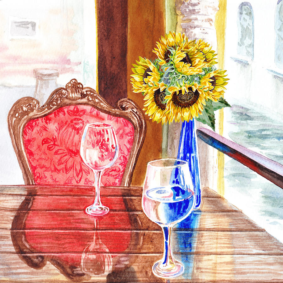 Sunflowers For Two Painting