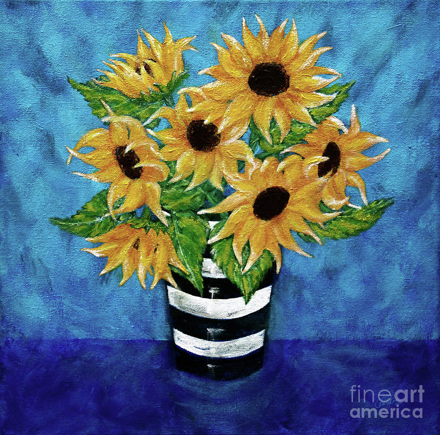 Sunflowers for Vincent Photograph by Cheryl Rose